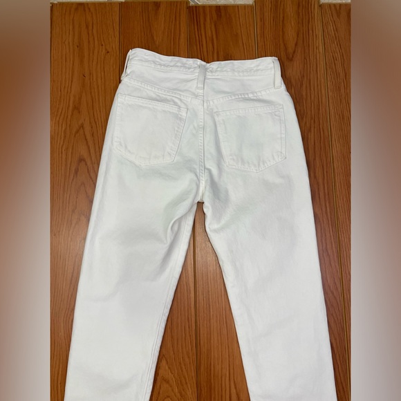 Madewell The Perfect Summer Jean High Rise Deconstructed Hem Tile White Size 25 - Picture 5 of 7